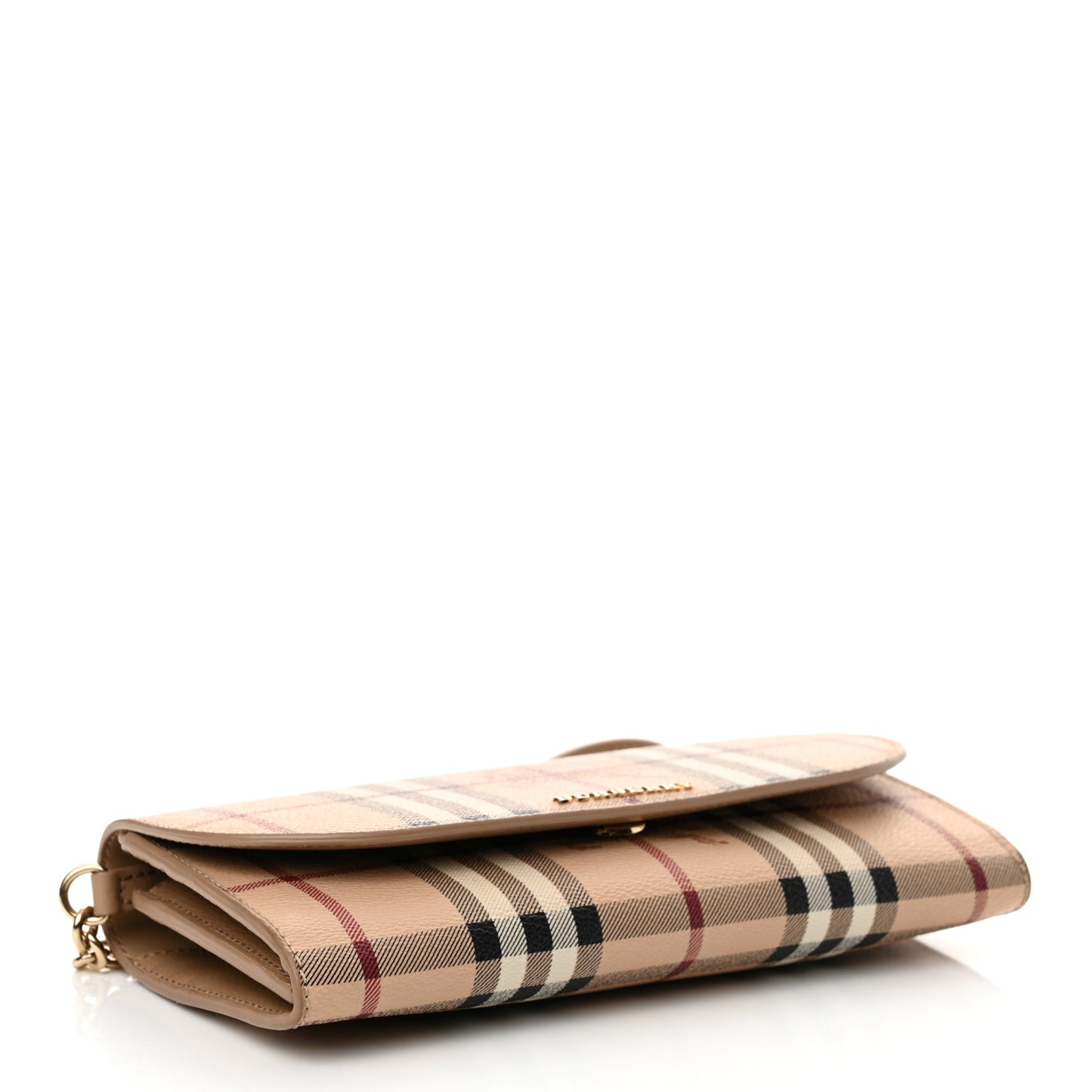 Haymarket Check Henley Wallet On Chain Mid Camel