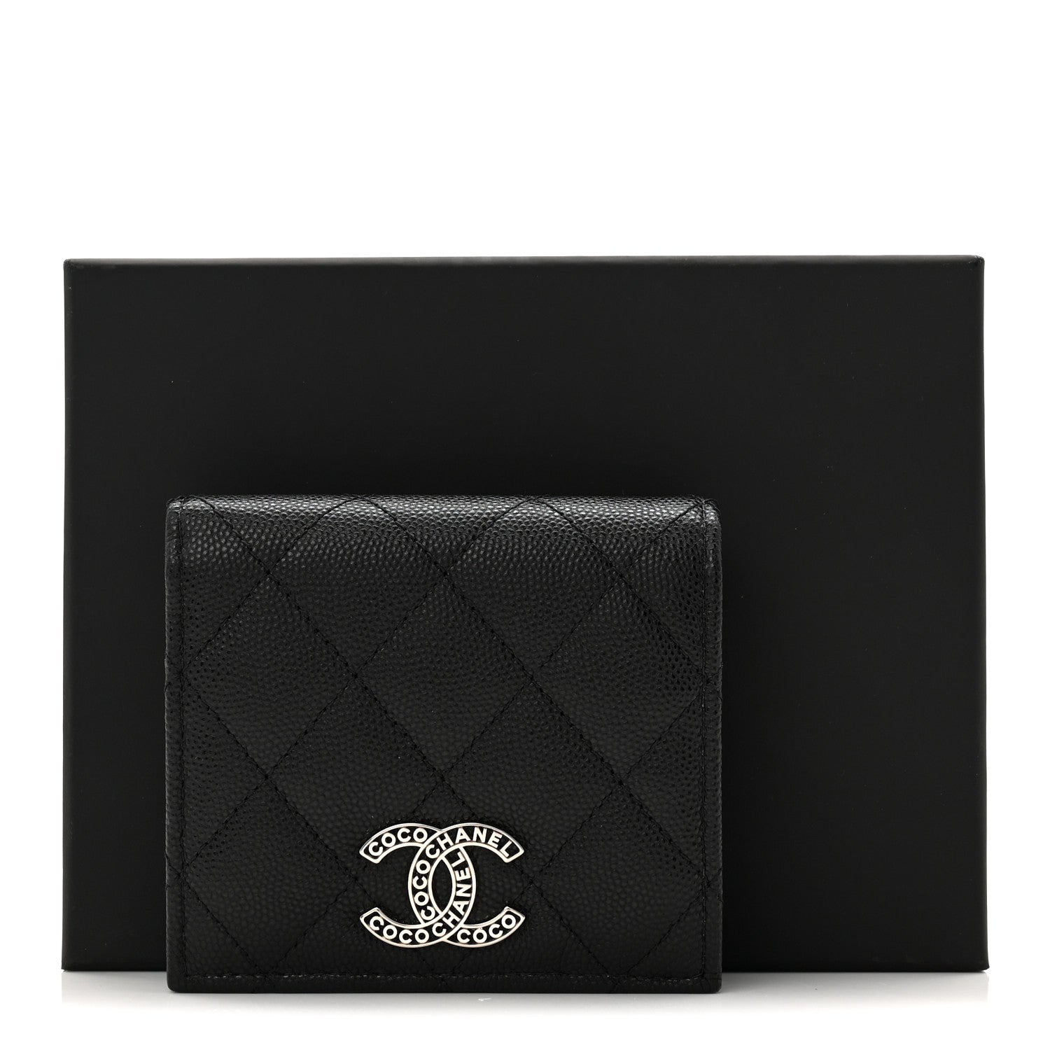 Chanel Caviar Quilted Small Bifold Wallet Black 10 of 10