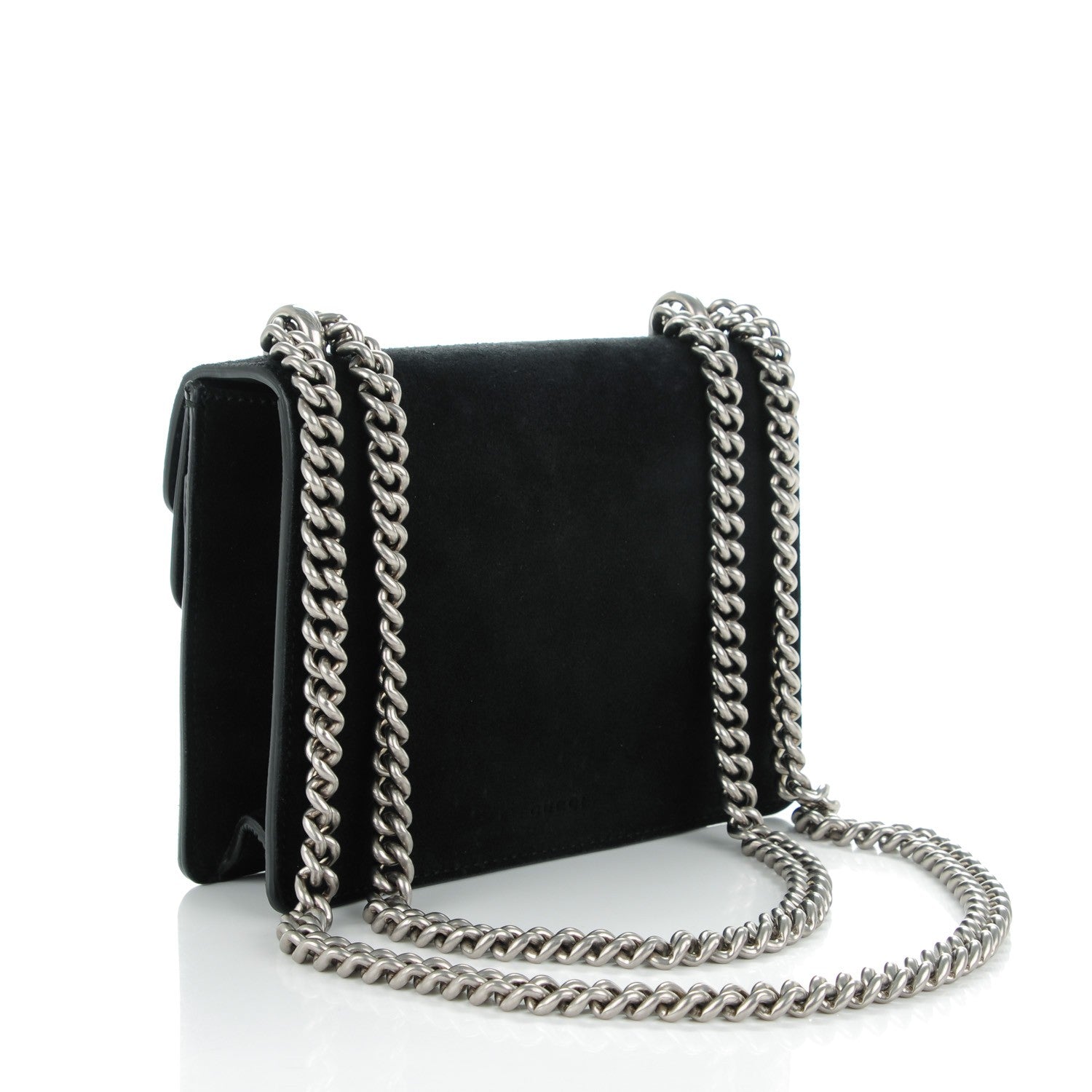 Gucci Suede Mini Dionysus Shoulder Bag Black 3 of 7