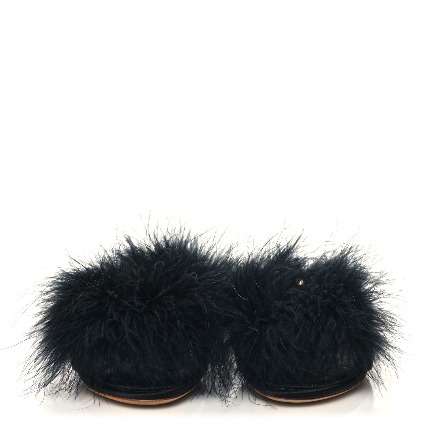 Louis Vuitton Fur Crystal LV Marilyn Mule 36 Black 2 of 9