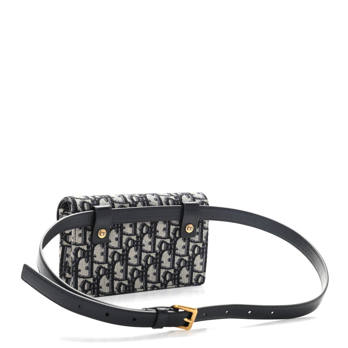 Oblique Saddle Belt Bag Blue