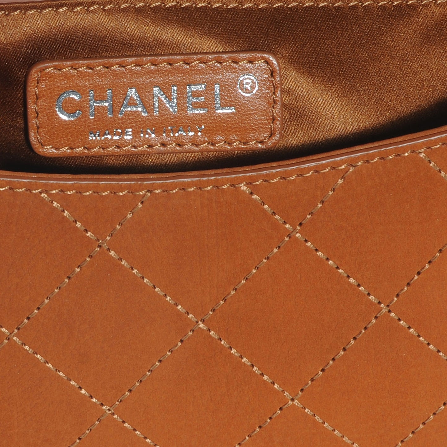 Suede Coco Twin Large Flap Marron