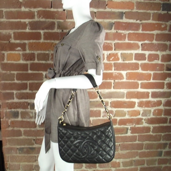 Chanel Caviar Quilted Hobo Black 2 of 11
