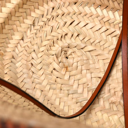 Loewe Raffia Small Basket Tote Bag Natural Tan 8 of 9