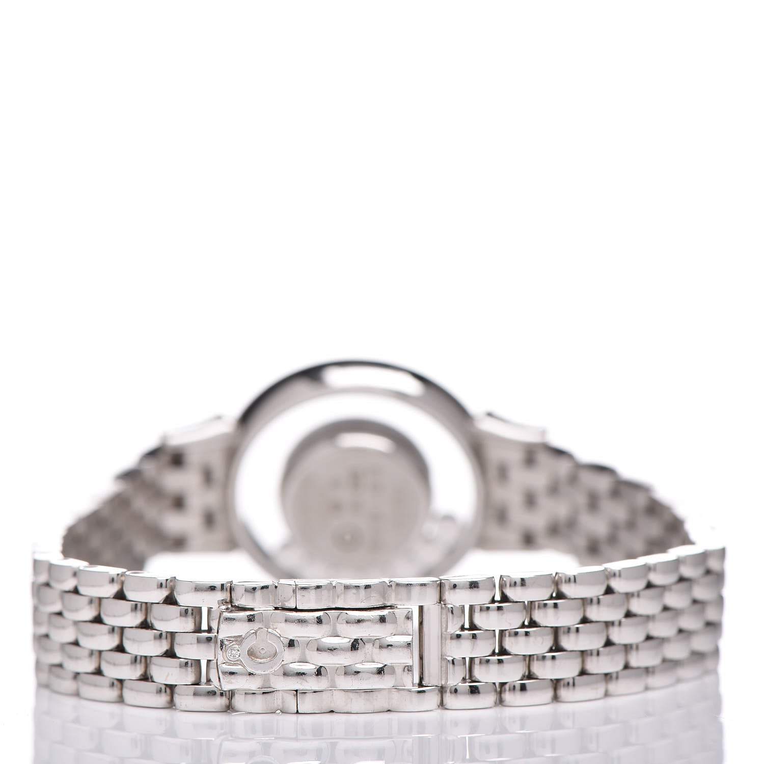 Chopard 18K White Gold Diamond Pave Bezel 24mm Happy Diamonds Icons Bow Tie Quartz Watch 4 of 6
