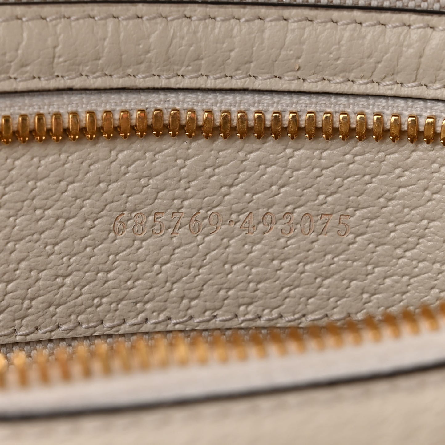 GG Supreme Monogram Textured Calfskin Web Small Ophidia Day Backpack Beige Ebony Mystic White