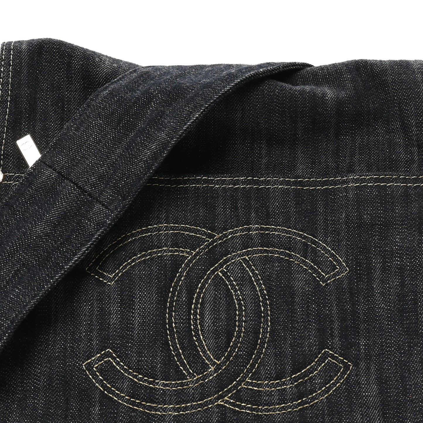 Denim CC Messenger Bag Blue