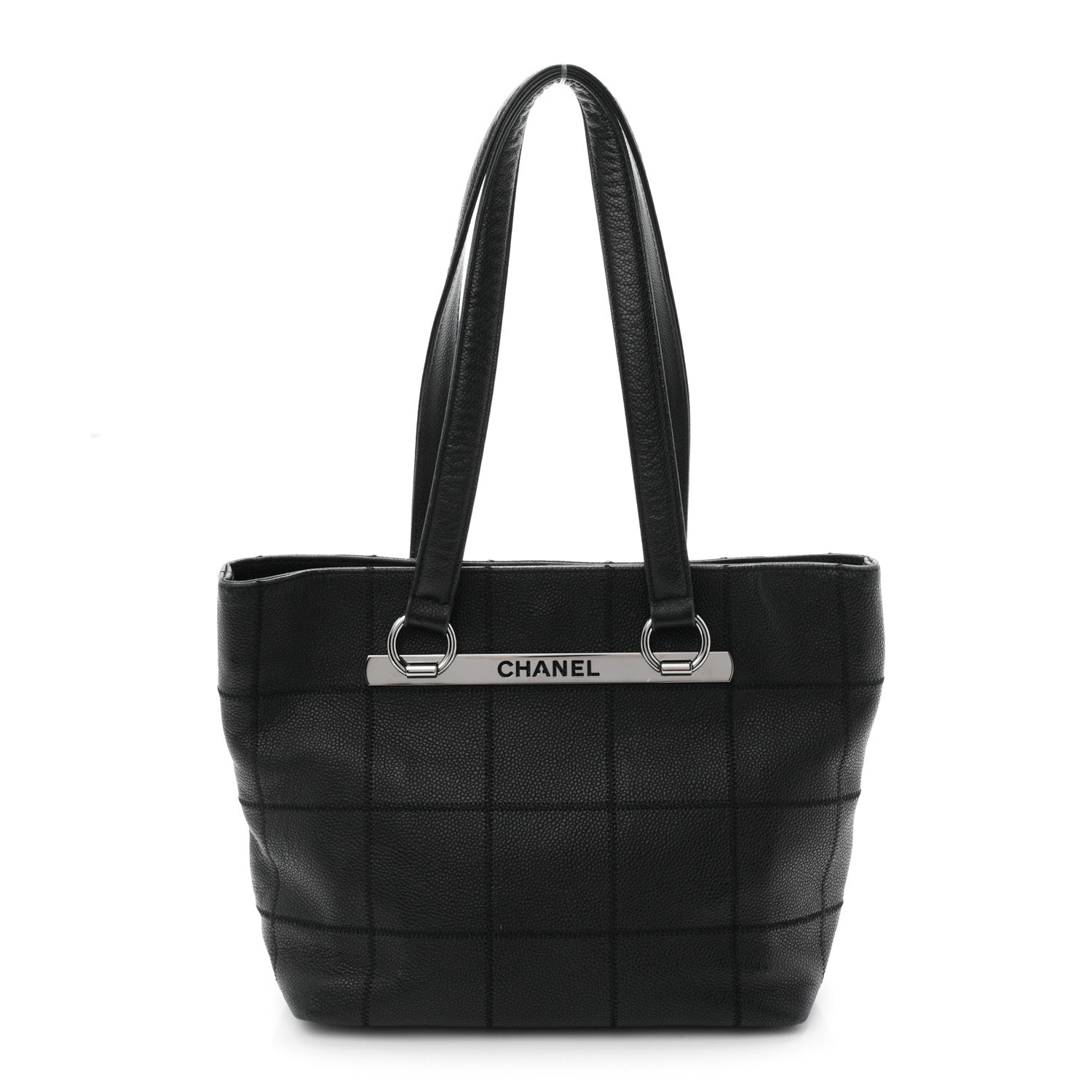 Chanel Caviar Square Stitched Tote Black 1 of 10