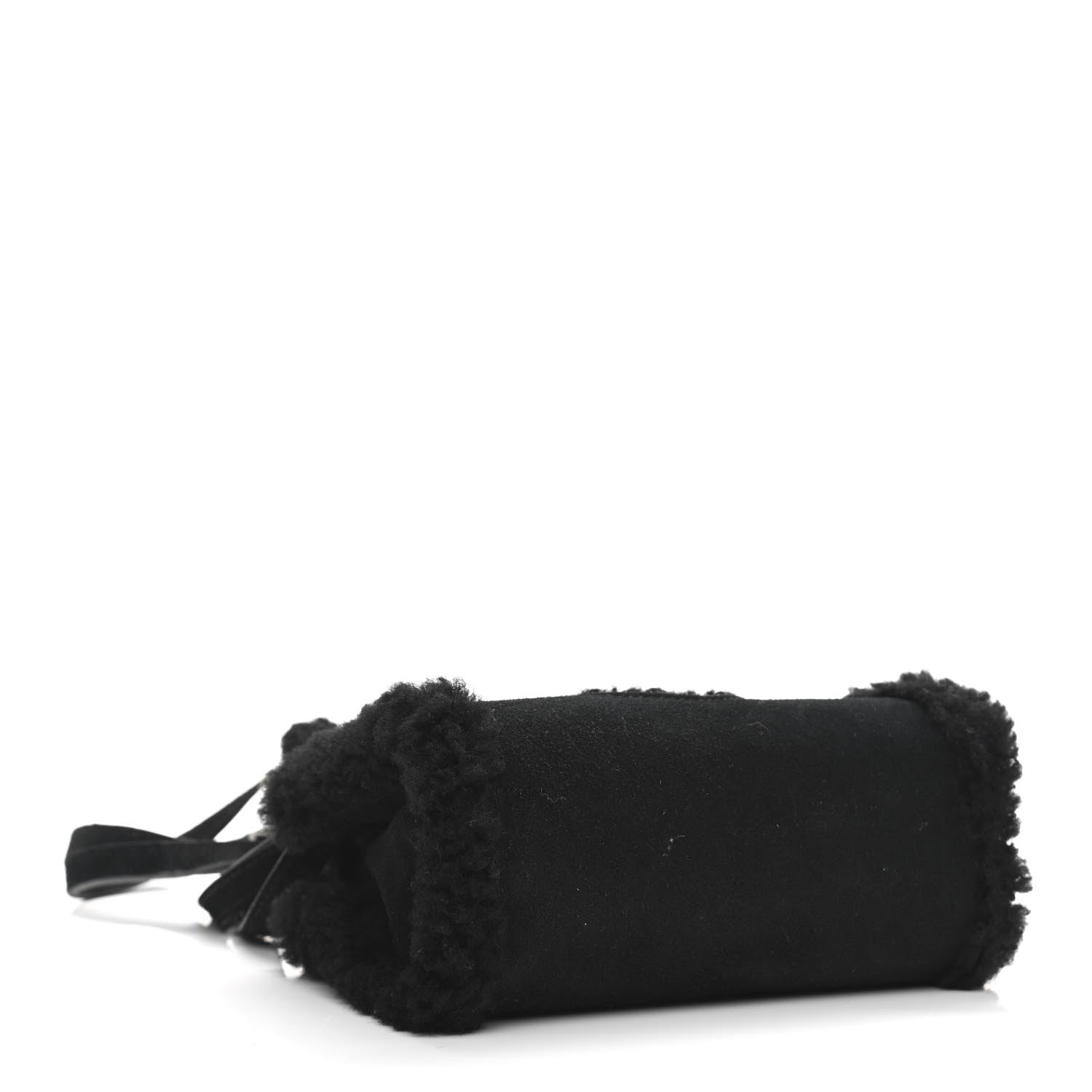 Telfar X UGG Suede Shearling Small Shopping Bag Black 4 of 14