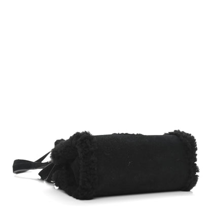 Telfar X UGG Suede Shearling Small Shopping Bag Black 4 of 14