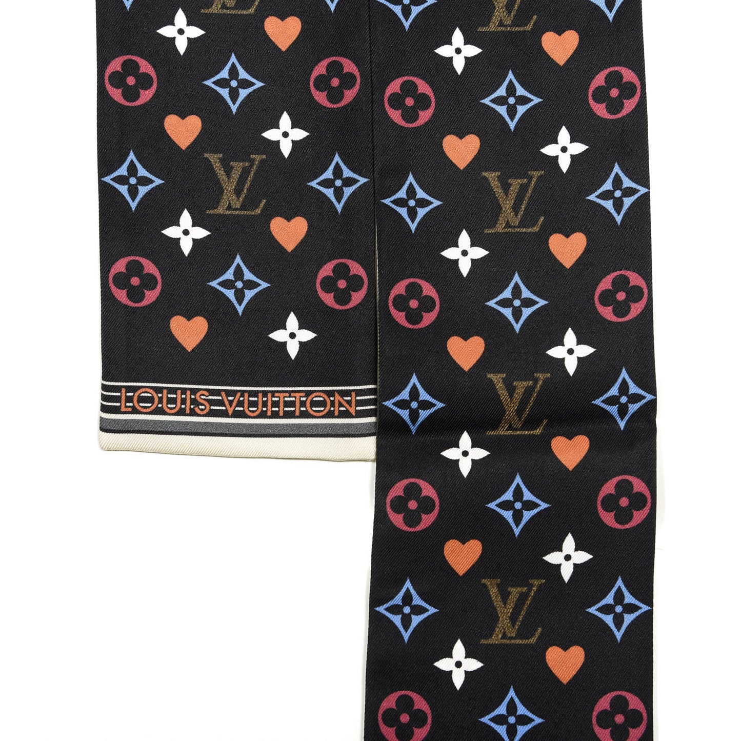 Silk Game On Bandeau Black White