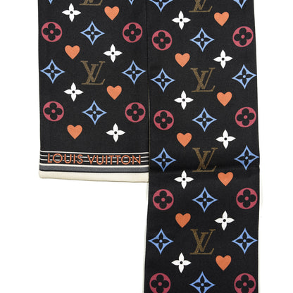 Louis Vuitton Silk Game On Bandeau Black White 3 of 4