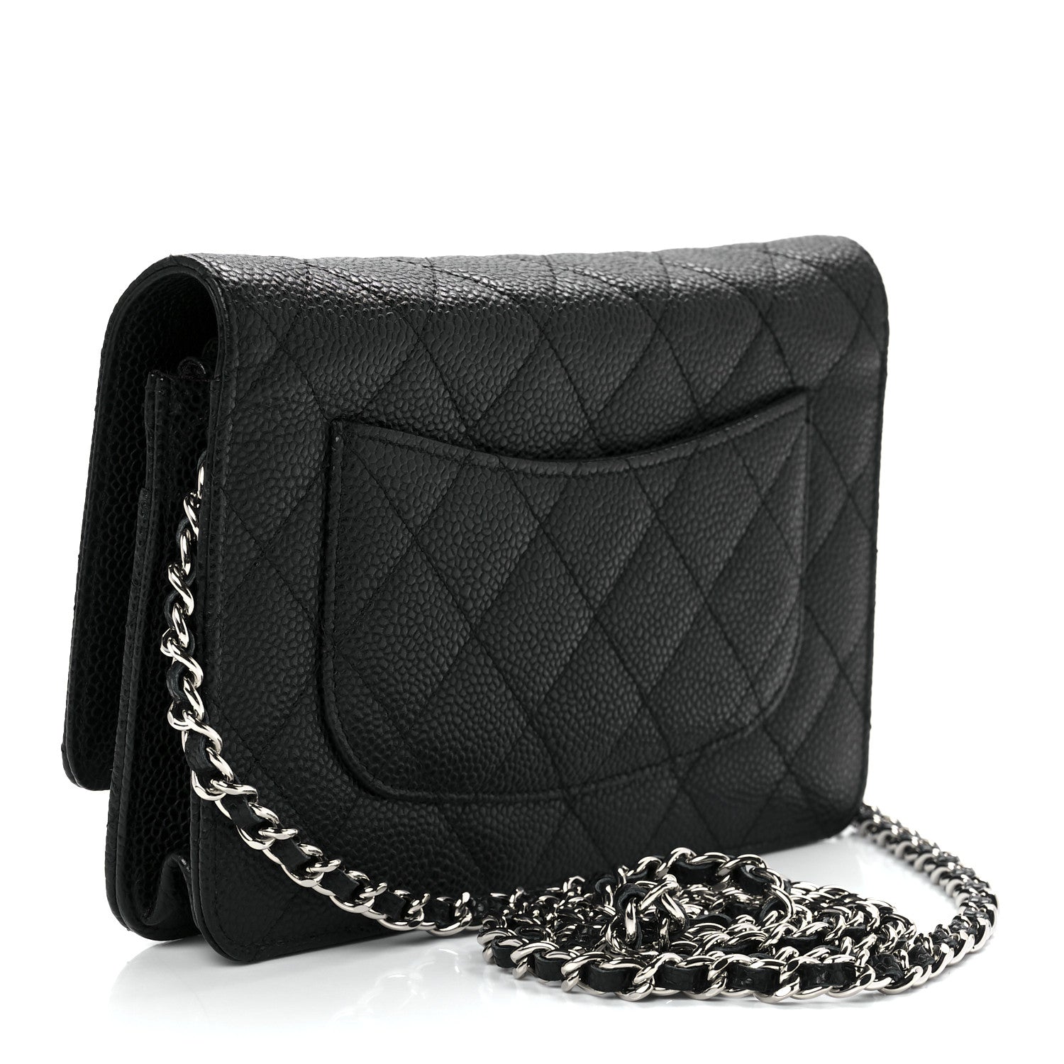 Chanel Caviar Quilted Wallet On Chain WOC Black 2 of 11