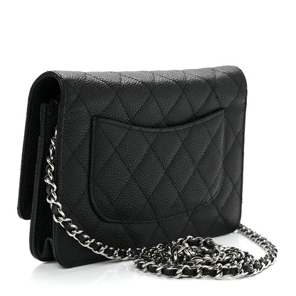 Chanel Caviar Quilted Wallet On Chain WOC Black 2 of 11