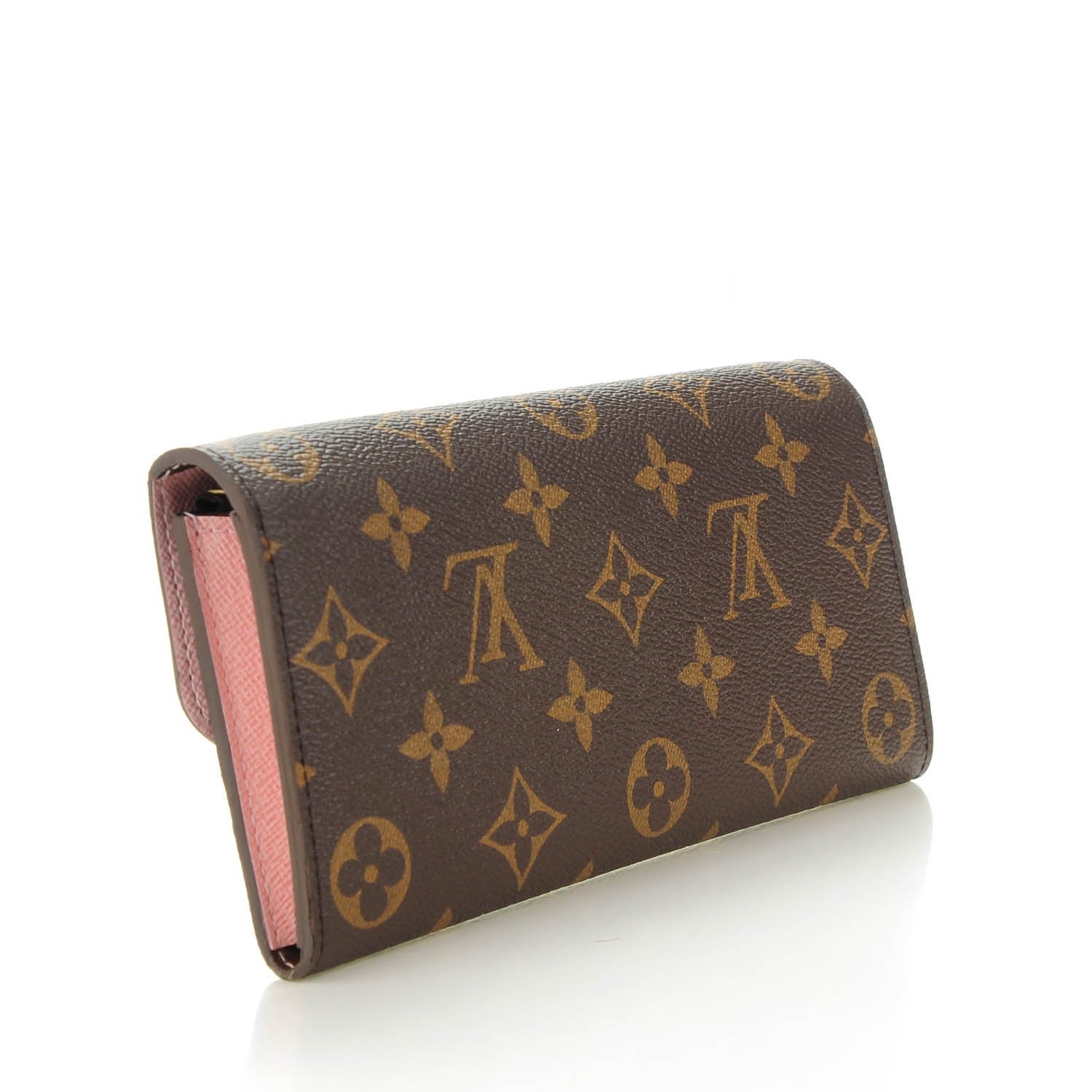Louis Vuitton Monogram Emilie Wallet Rose Ballerine 3 of 7
