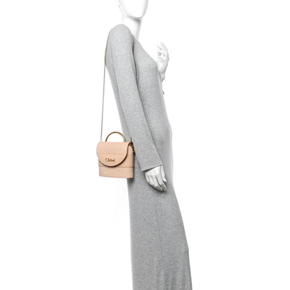 Chloe Calfskin Lizard Embossed Small Aby Lock Delicate Pink 2 of 11