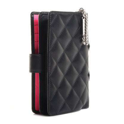 Chanel Calfskin Cambon Zipped Pocket Wallet Black 3 of 8