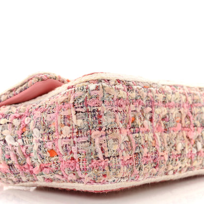 Chanel Tweed Braid Mini Flap White Pink 9 of 11