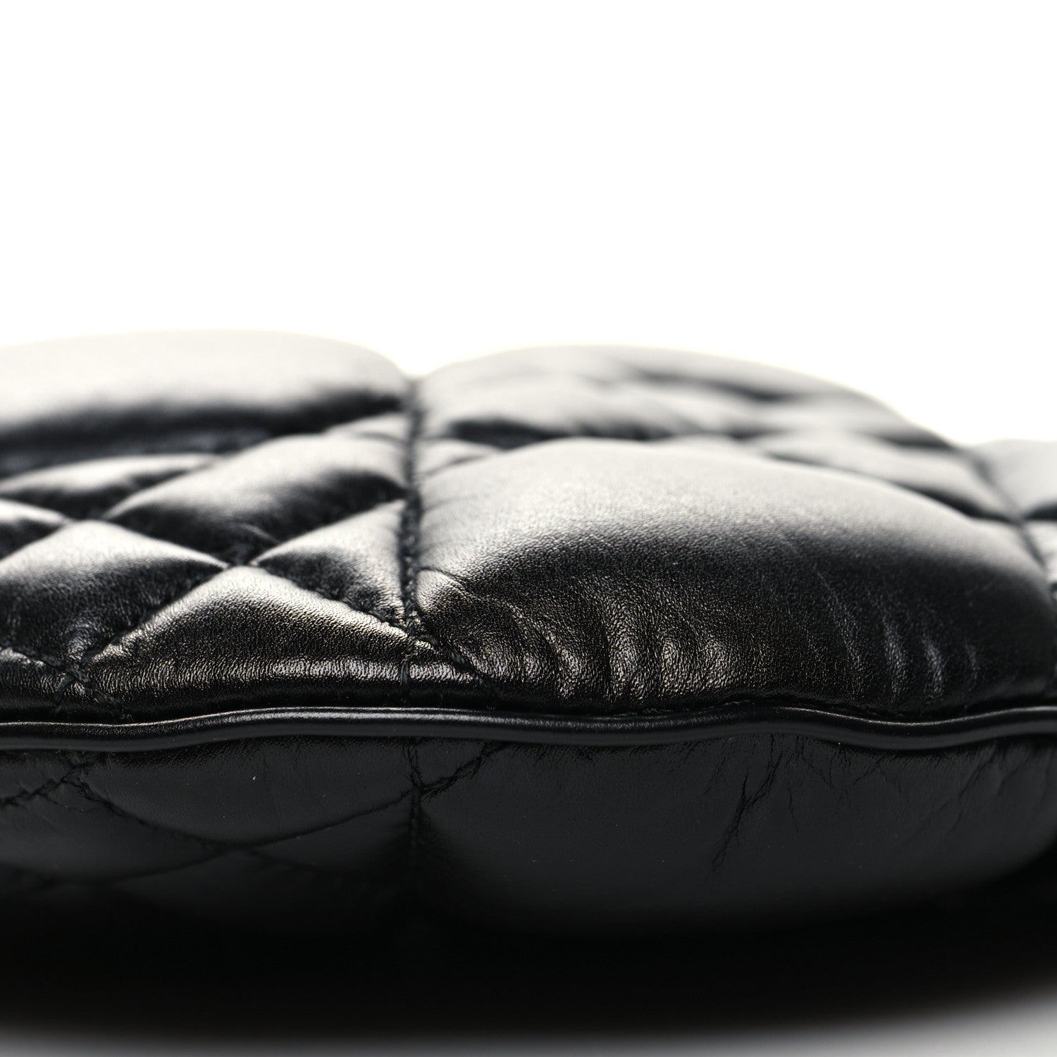 Christian Dior Calfskin Macrocannage Mini Dior Caro Tulip Bag Black 10 of 10