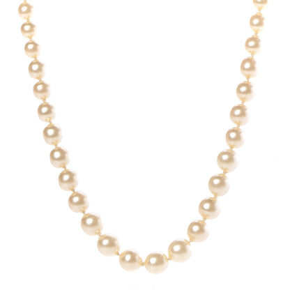 Chanel Pearl Short Necklace Gold 1 of 6