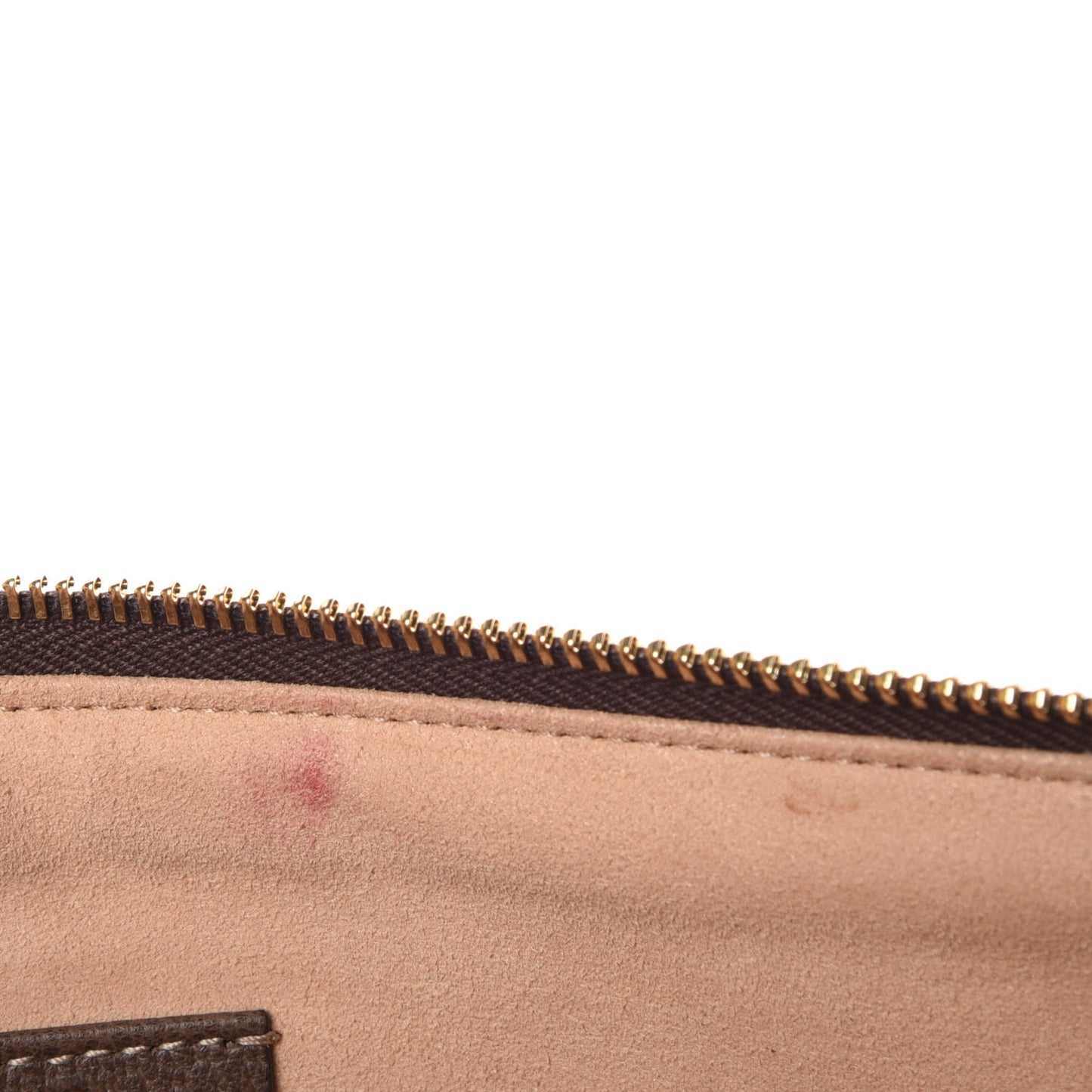 GG Supreme Monogram Large Ophidia Pouch Clutch Brown