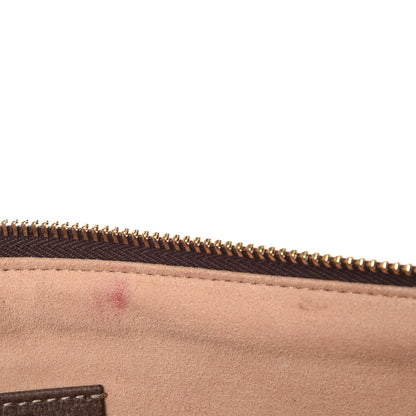 Gucci GG Supreme Monogram Large Ophidia Pouch Clutch Brown 8 of 10