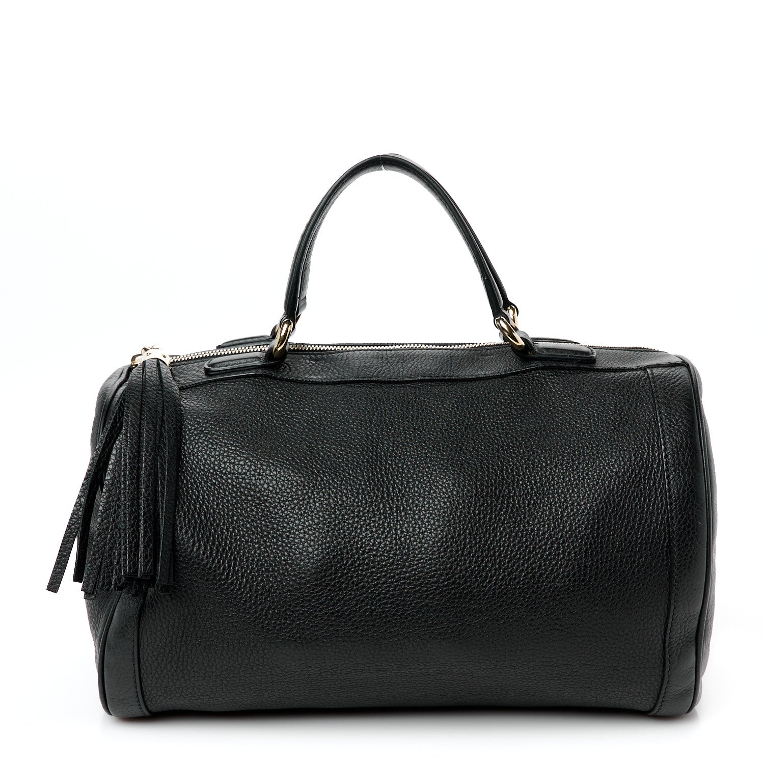 Gucci Pebbled Calfskin Medium Soho Boston Black 1 of 13