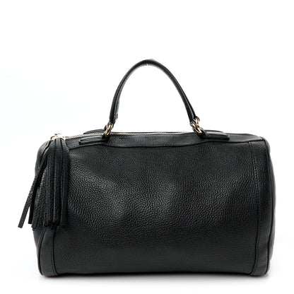 Gucci Pebbled Calfskin Medium Soho Boston Black 1 of 13