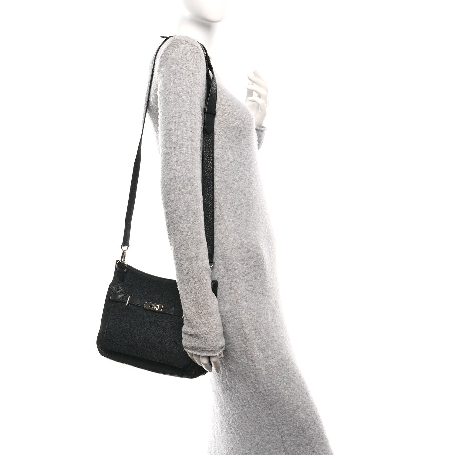 Hermes Taurillon Clemence Jypsiere 28 Black 2 of 11