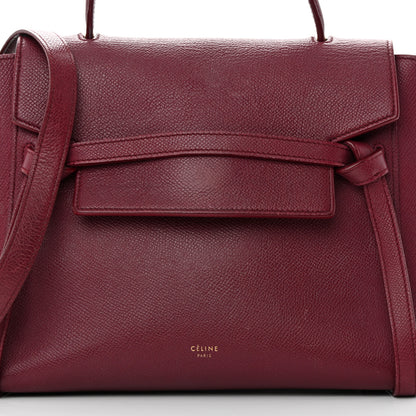 Celine Grained Calfskin Micro Belt Bag Plum 9 of 23