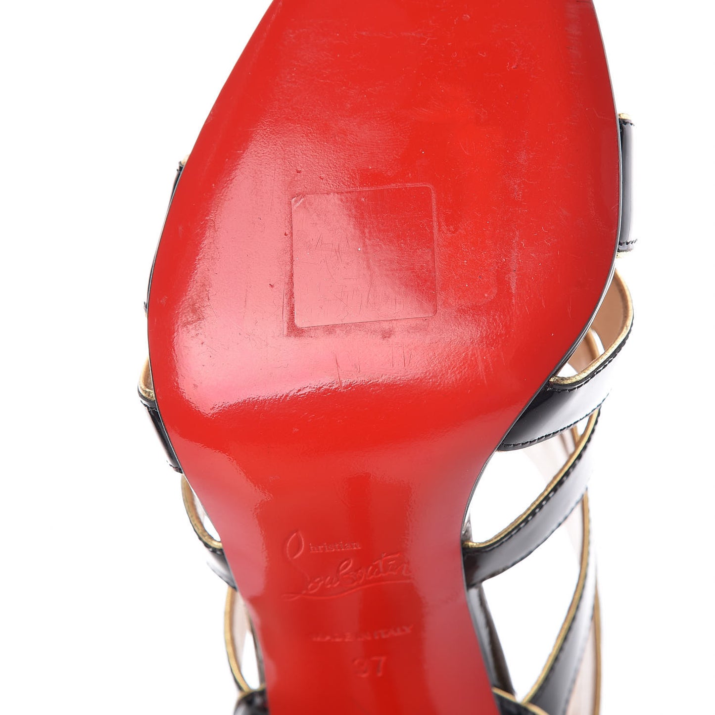 Patent Beauty K 100 Cage Sandals 37 Black