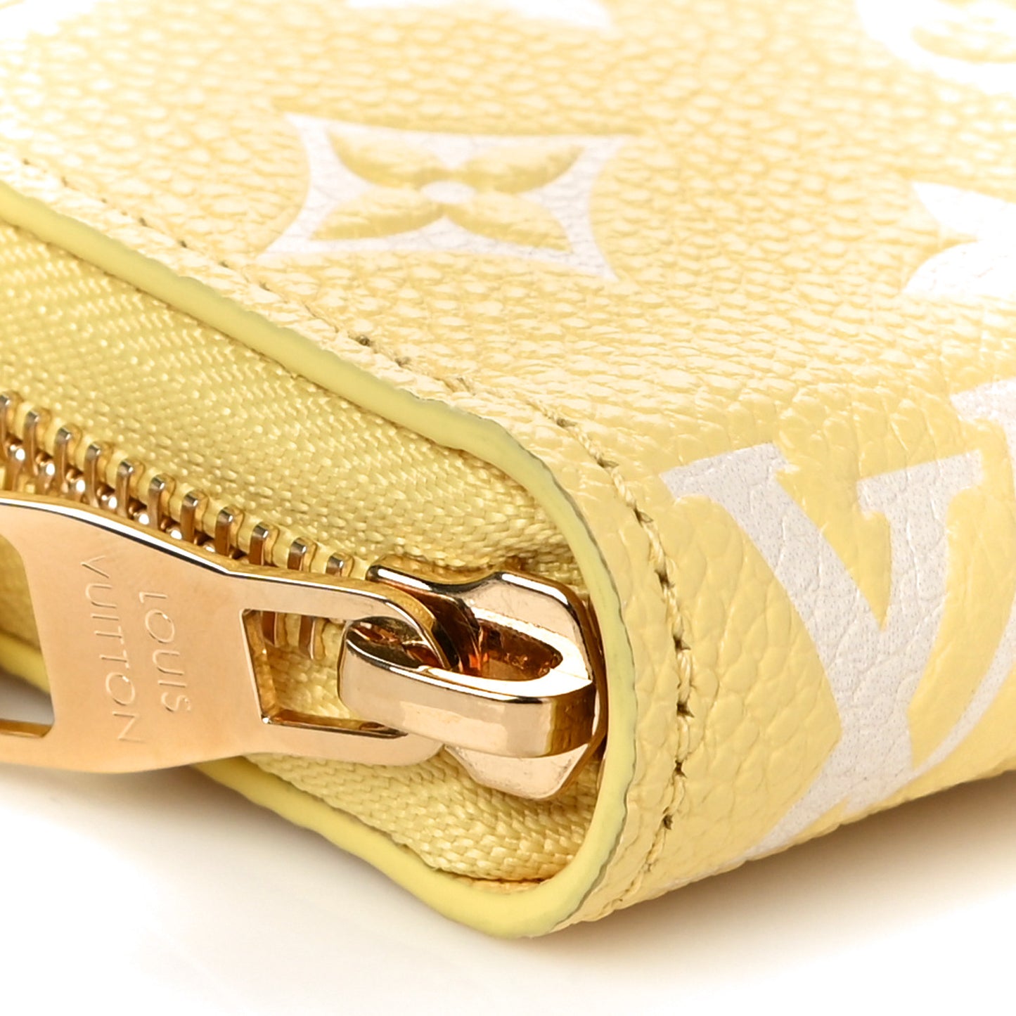 Empreinte Monogram Zippy Wallet Lemon Curd Yellow