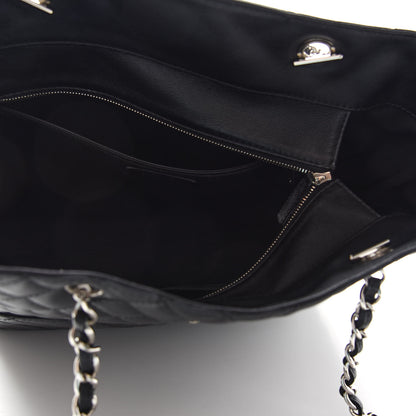 Chanel Calfskin Quilted In The Business North South Tote Black 5 of 9
