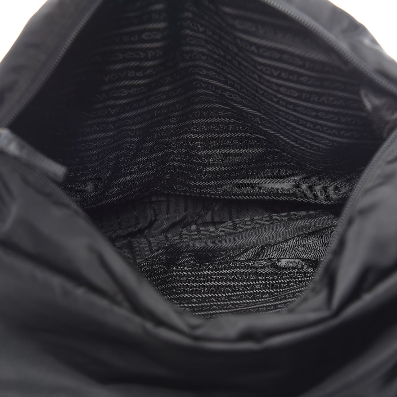 Prada Tessuto Nylon Messenger Bag Black 5 of 17