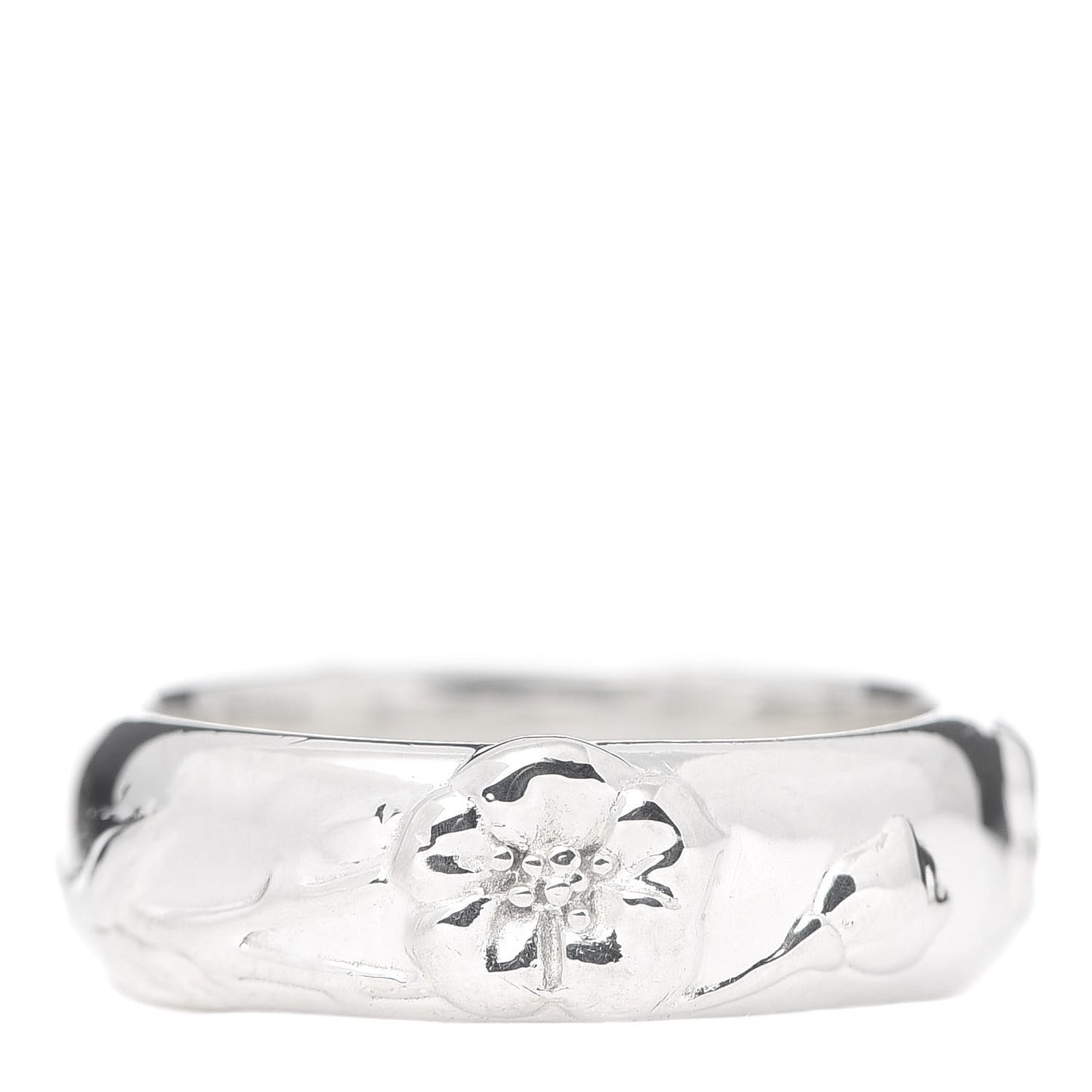 Sterling Silver Nature Rose Ring 54 7