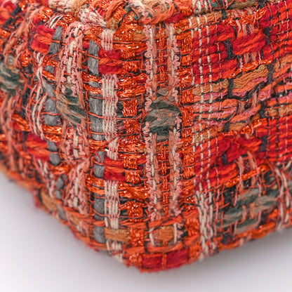 Chanel Tweed Quilted Mini Rectangular Flap Orange Multicolor 9 of 11