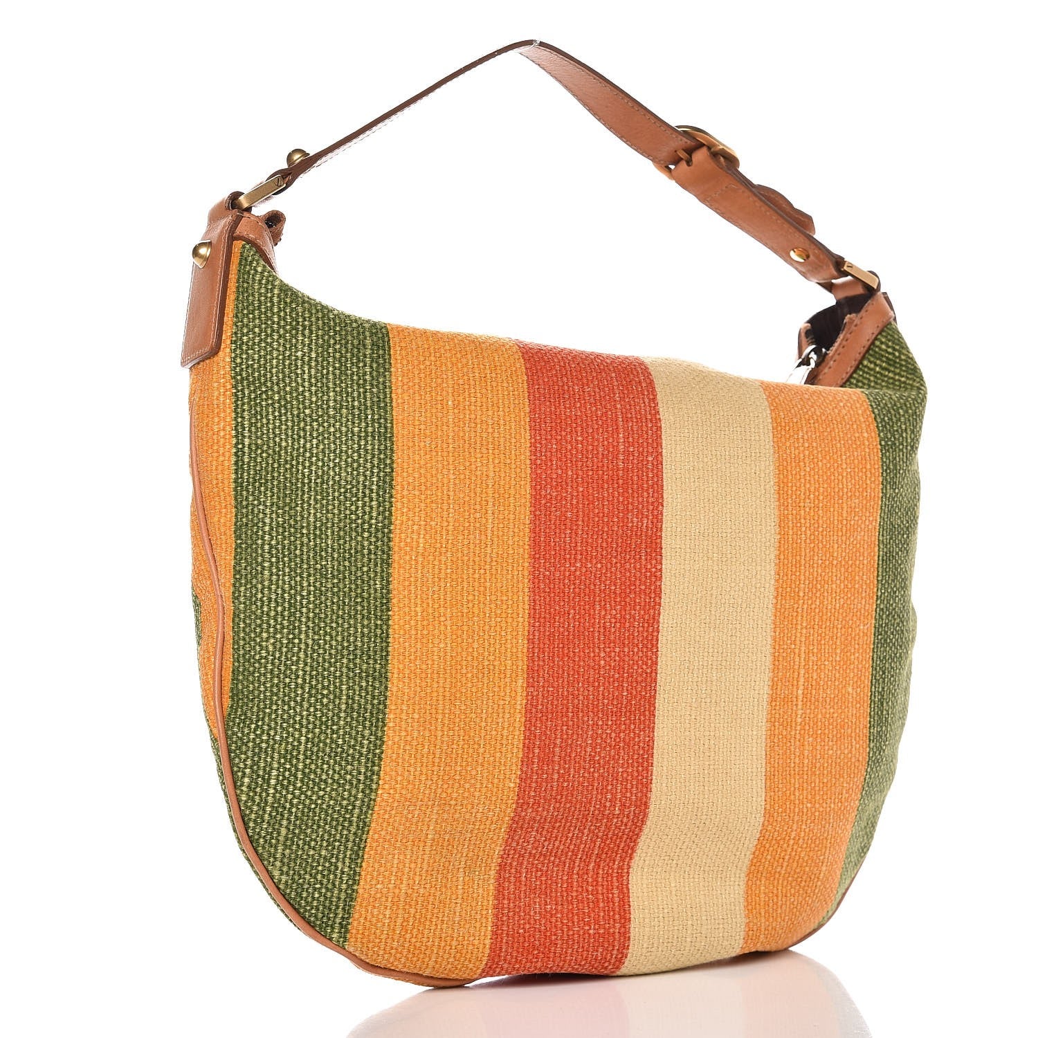 Gucci Canvas Striped Small Blondie Hobo Bag Multicolor 3 of 8