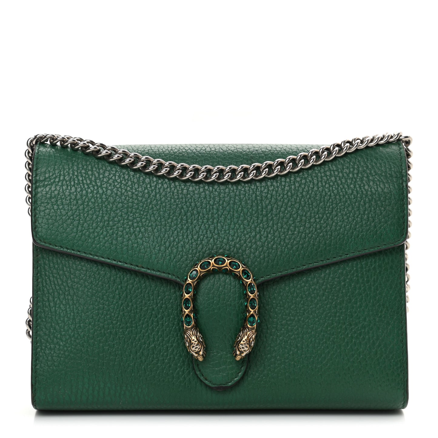 Calfskin Mini Dionysus Chain Wallet Emerald