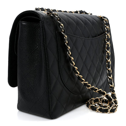 Chanel Caviar Quilted Maxi Double Flap Black 2 of 10