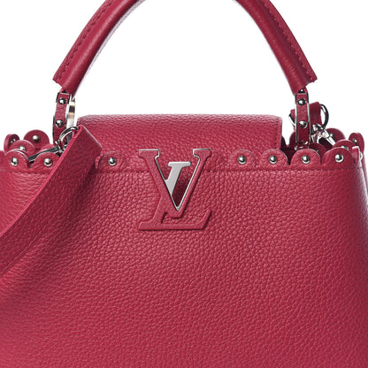 Louis Vuitton Taurillon Lace Croquets Capucines BB Groseille 7 of 9