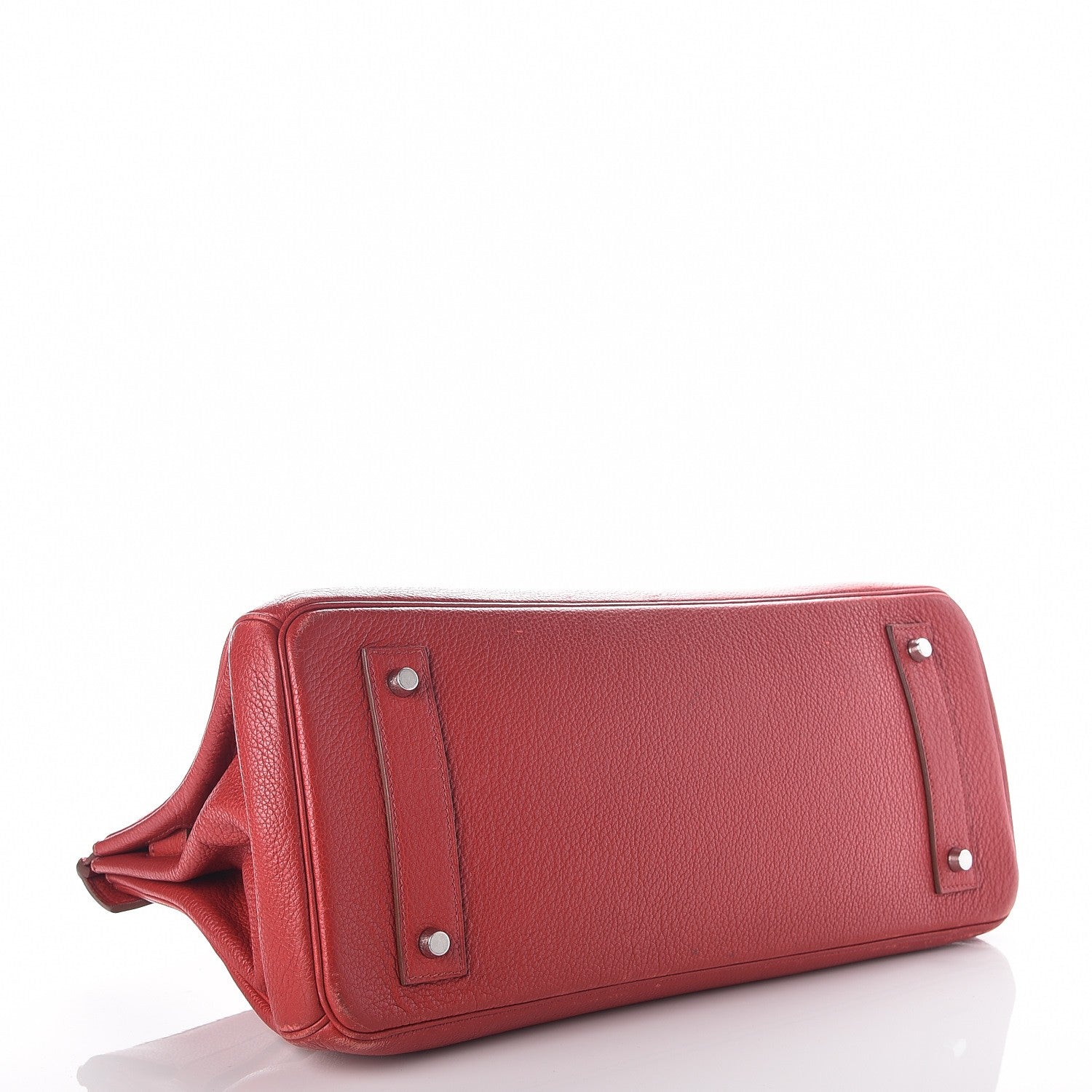 Hermes Taurillon Clemence JPG Shoulder Birkin II 42 Rouge Vif 5 of 34