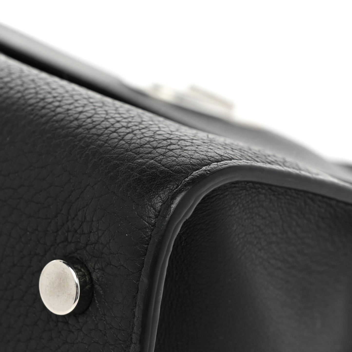 Grained Calfskin Medium Diorever Flap Black