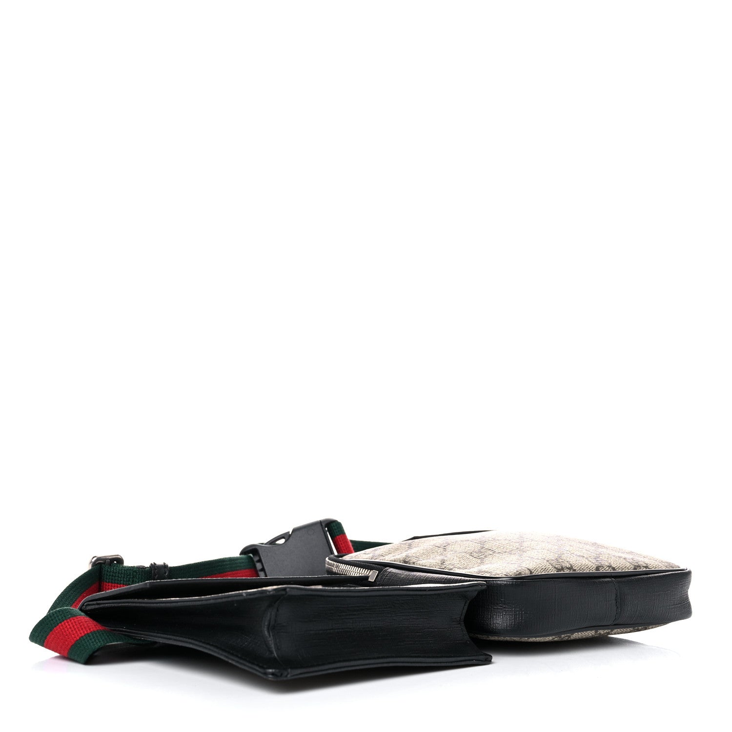 Gucci GG Supreme Monogram Web Belt Bag Black 4 of 15