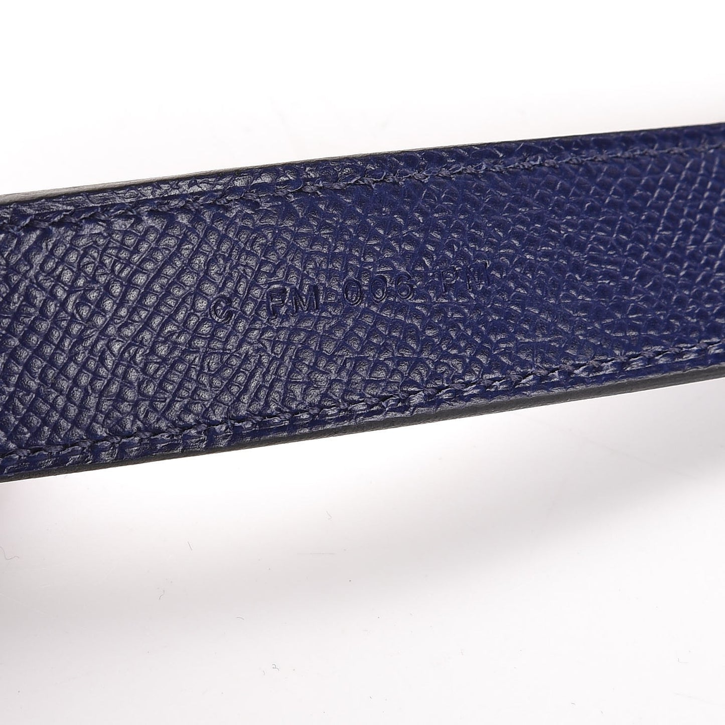 Epsom 25mm Tressage Shoulder Strap Bleu Indigo Noir Terre Battue