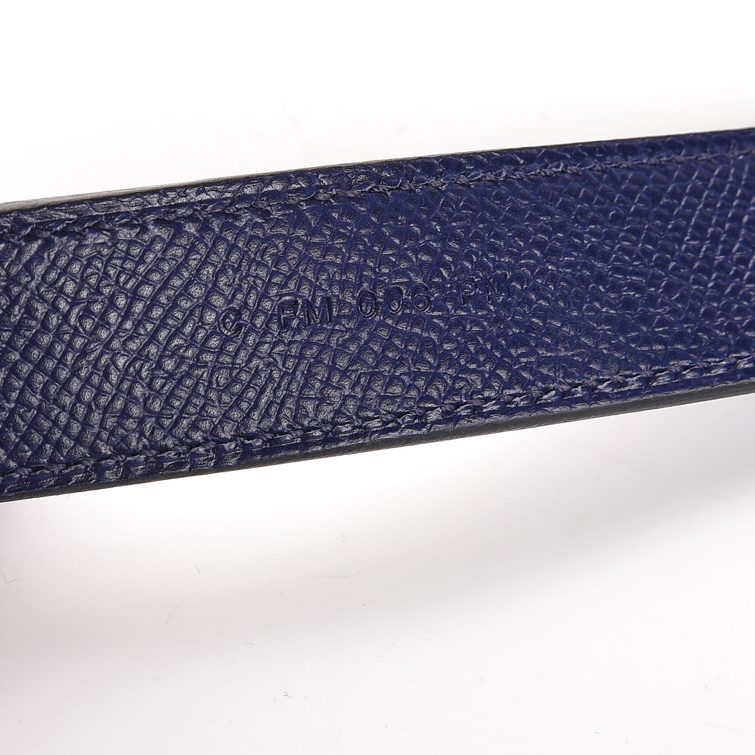 Hermes Epsom 25mm Tressage Shoulder Strap Bleu Indigo Noir Terre Battue 4 of 5