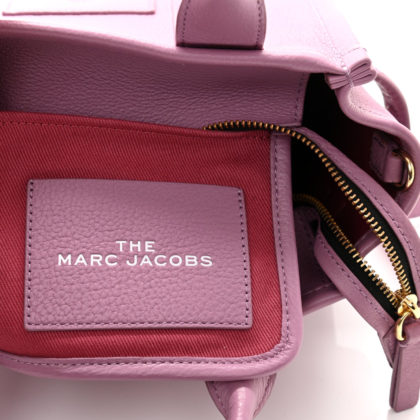 Grained Calfskin Small The Tote Bag Orchid Haze