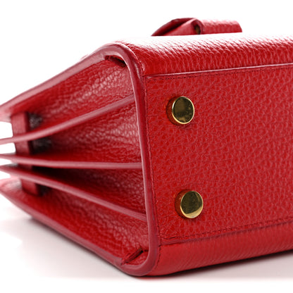 Saint Laurent Grained Calfskin Nano Sac De Jour Souple Lipstick Red 10 of 11