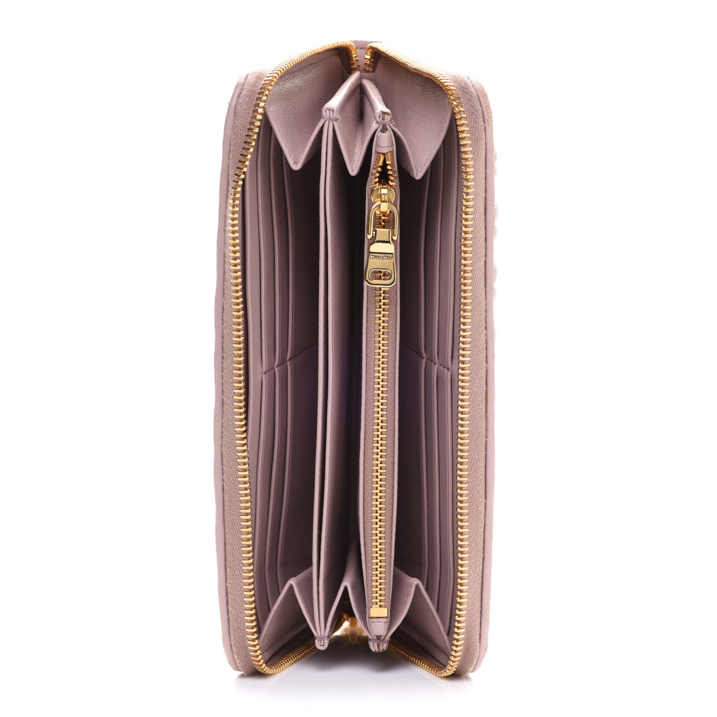 Matelasse Zip Around Wallet Mughetto