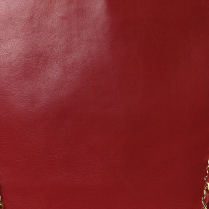Chanel Lambskin Quilted Shoulder Bag Red 17 of 21