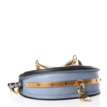 Chloe Calfskin Small Nile Bracelet Minaudiere Bag Washed Blue 3 of 8